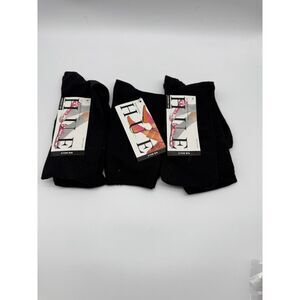 HUE black ultrasmooth comfort top socks  lot of 3